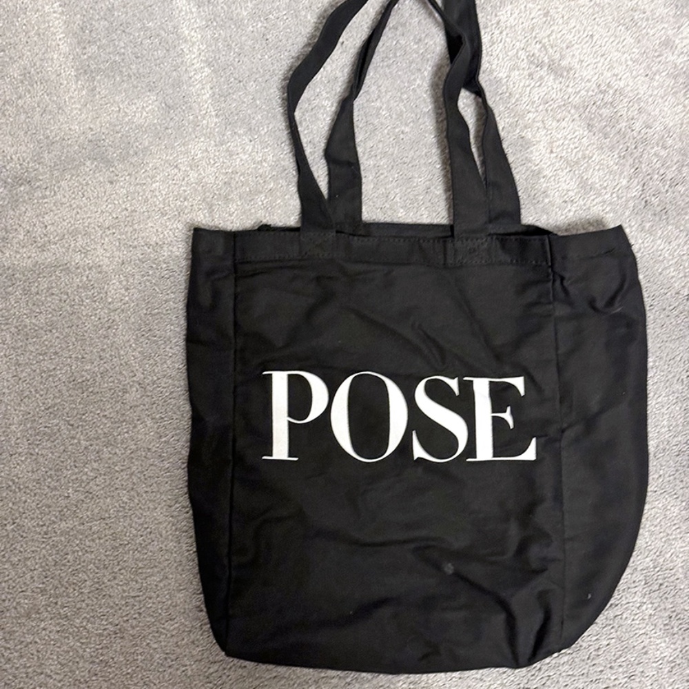 “Pose” television series promotional black canvas tote bag